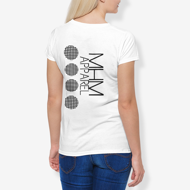 MHM Apparel PERIOD Women's Cotton Stretch CrewNeck T-Shirt