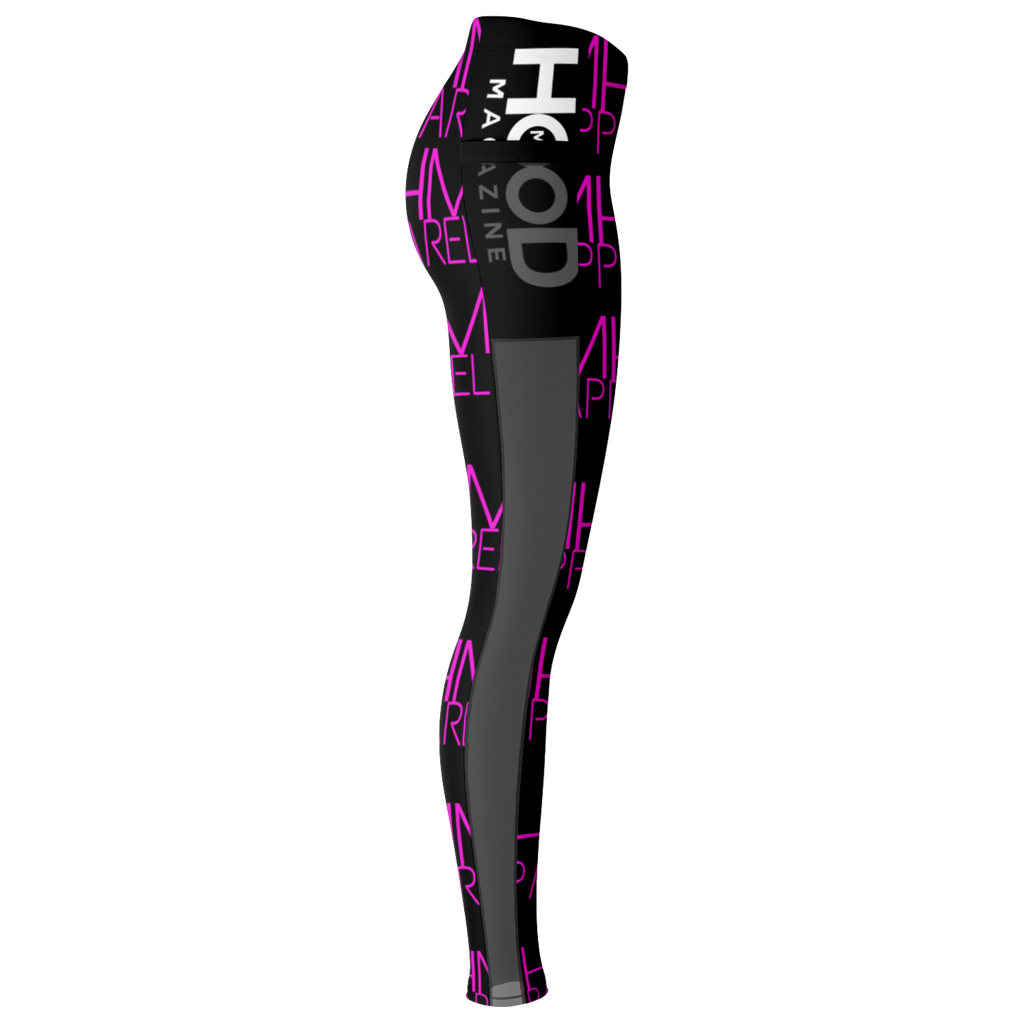 MHM APPAREL Pink & Black Leggings