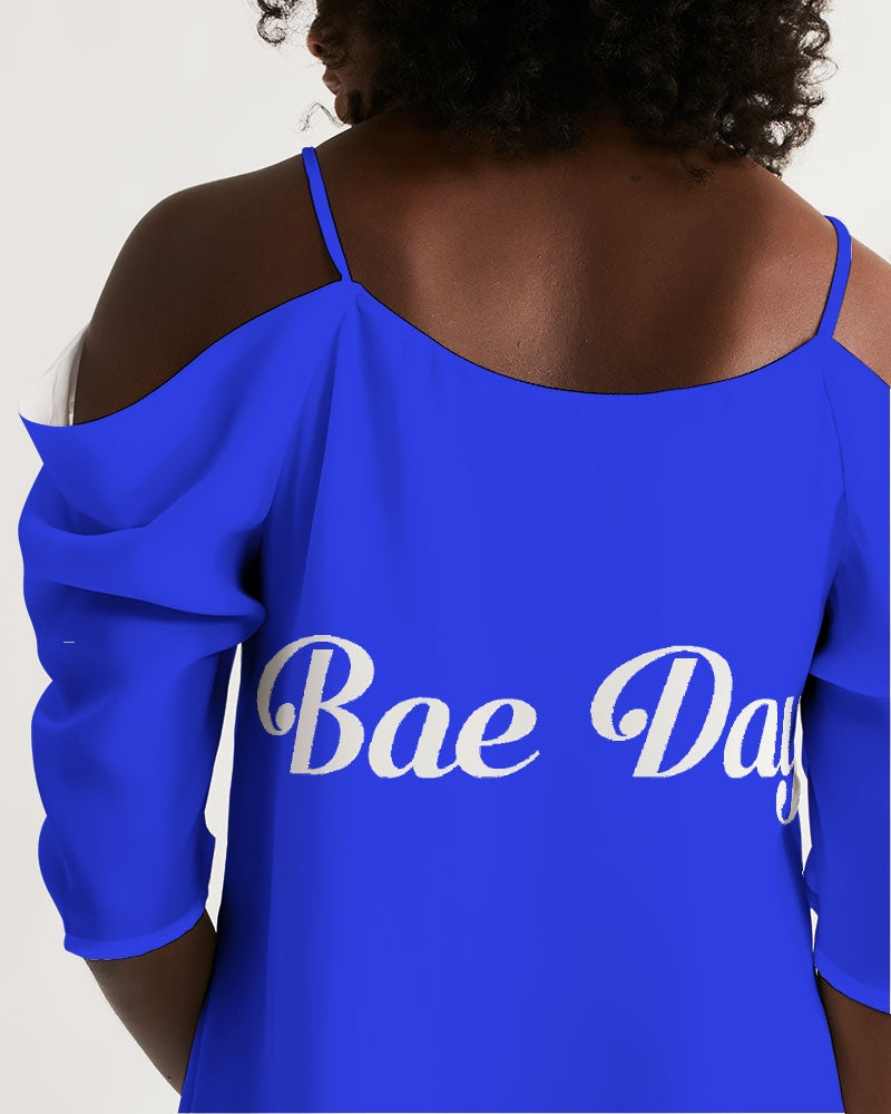MHM Apparel Women's Open Shoulder Bae Day Dress