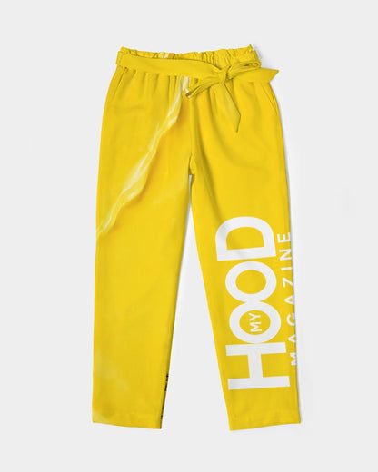 MHM Apparel Women's Belted Tapered Pants