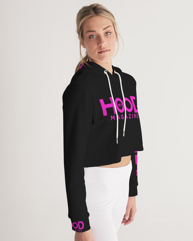 MHM OFFICIAL APPAREL Black Women's Cropped HooDie