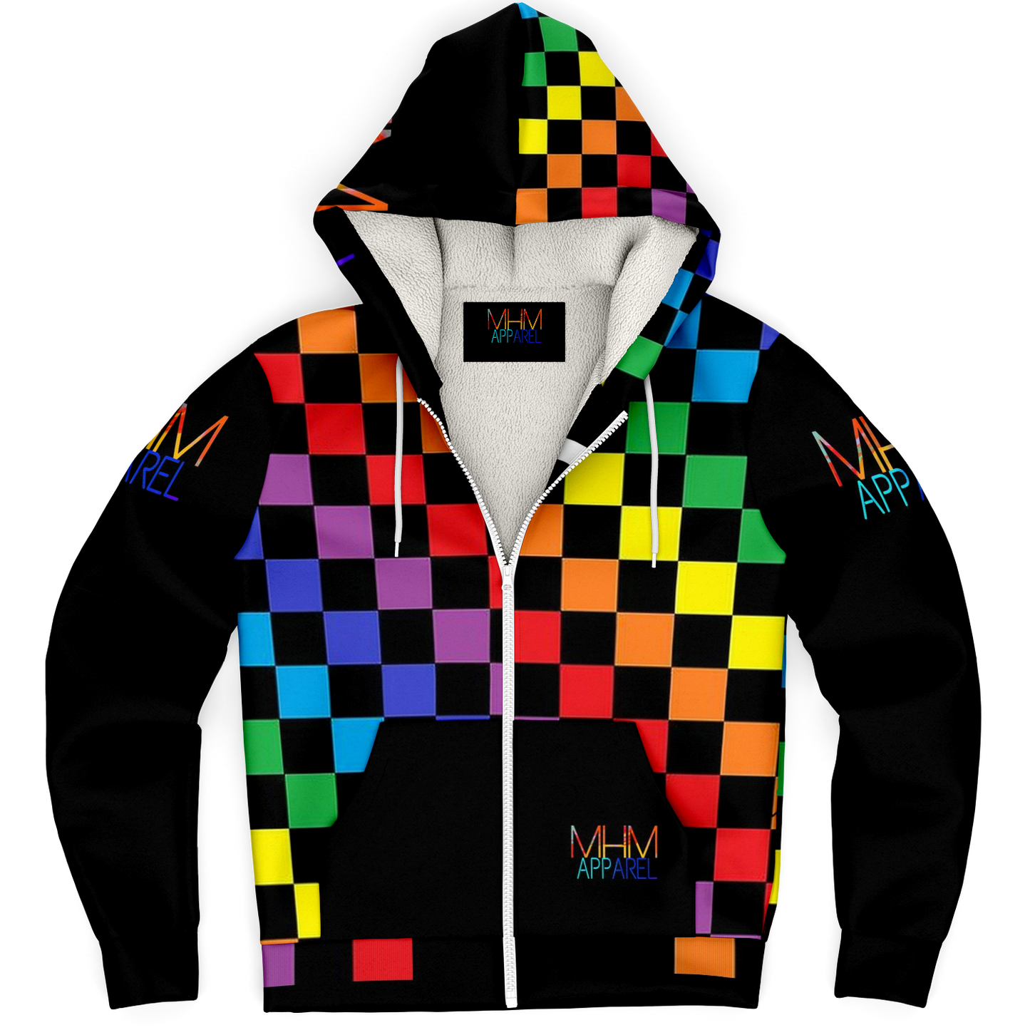 MHM APPAREL Color Rush Zip Up HooDie