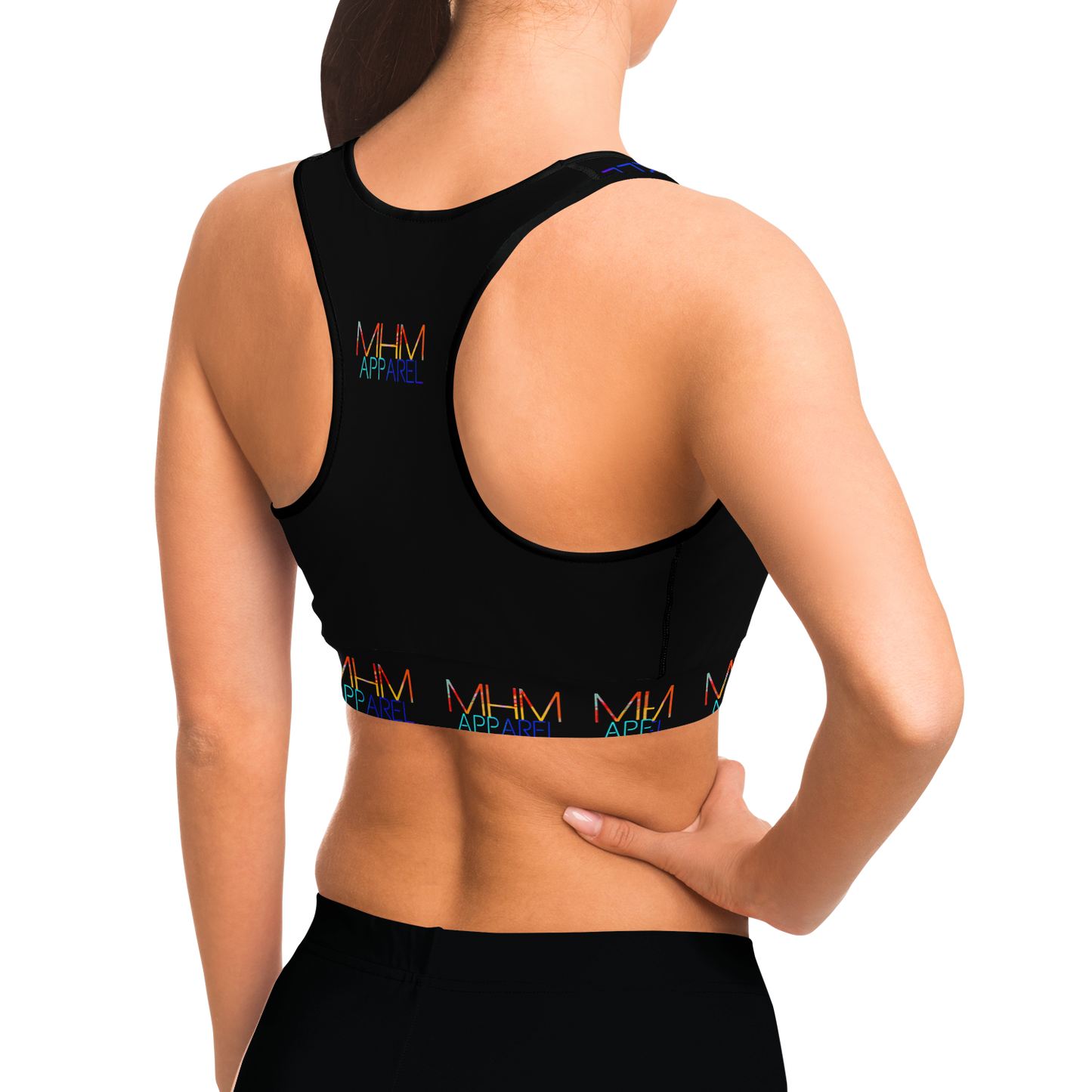 MHM Apparel Black Sports Bra