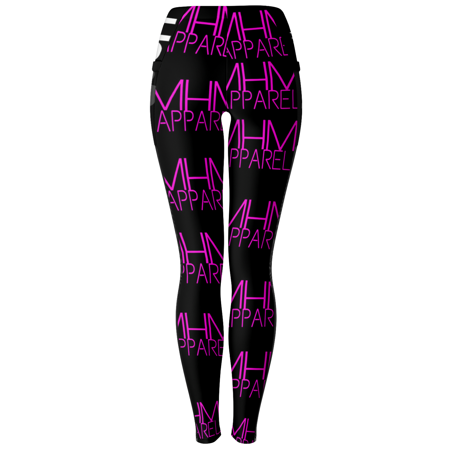 MHM APPAREL Pink & Black Leggings