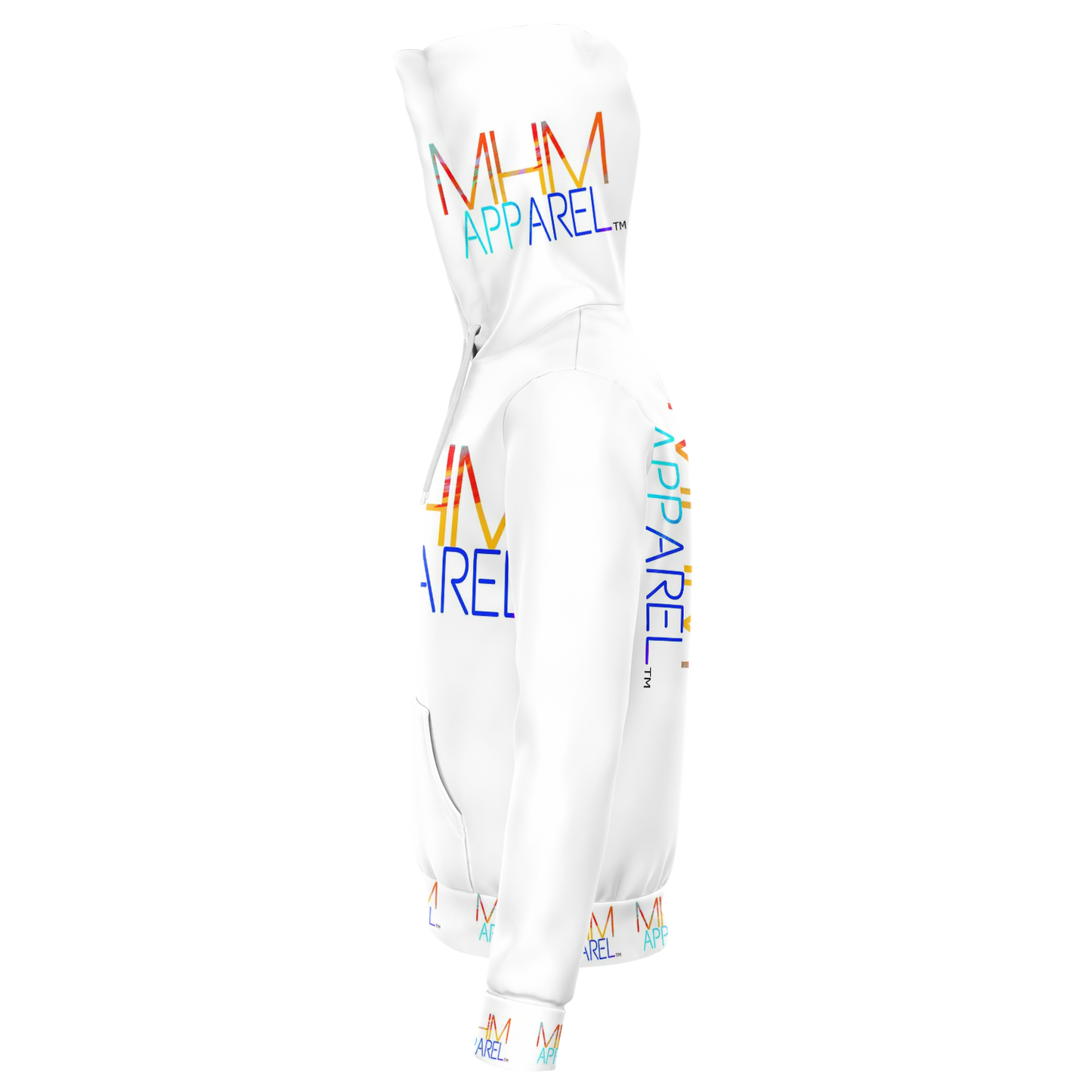 MHM Apparel White HooDie