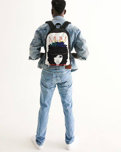 MHM APPAREL bOLD bLACK bEAUTIFUL Small Canvas Backpack