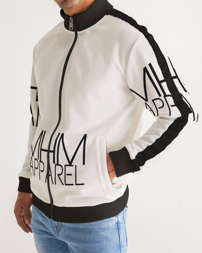 MHM APPAREL  Men's Stripe-Sleeve Fitted Jacket