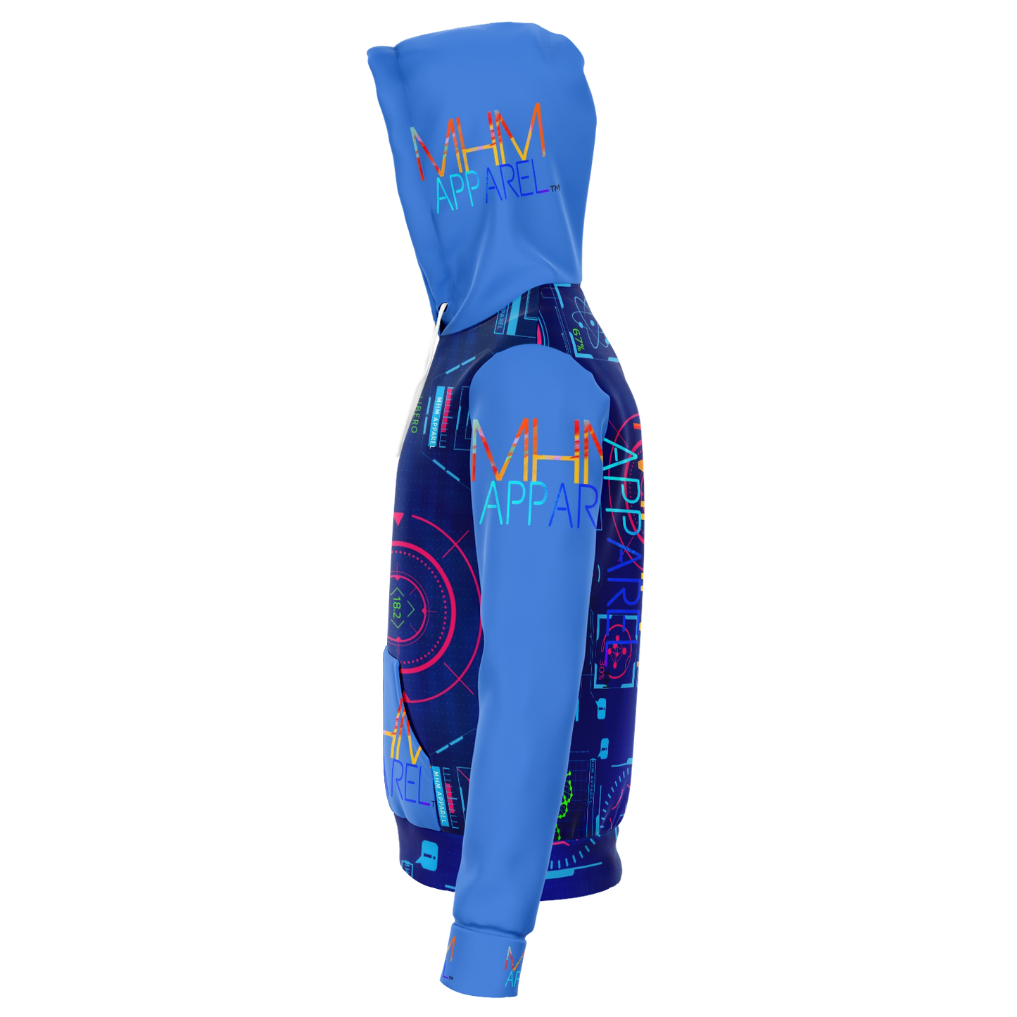MHM Apparel Blue Tech HooDie