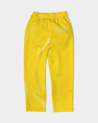 MHM Apparel Women's Belted Tapered Pants