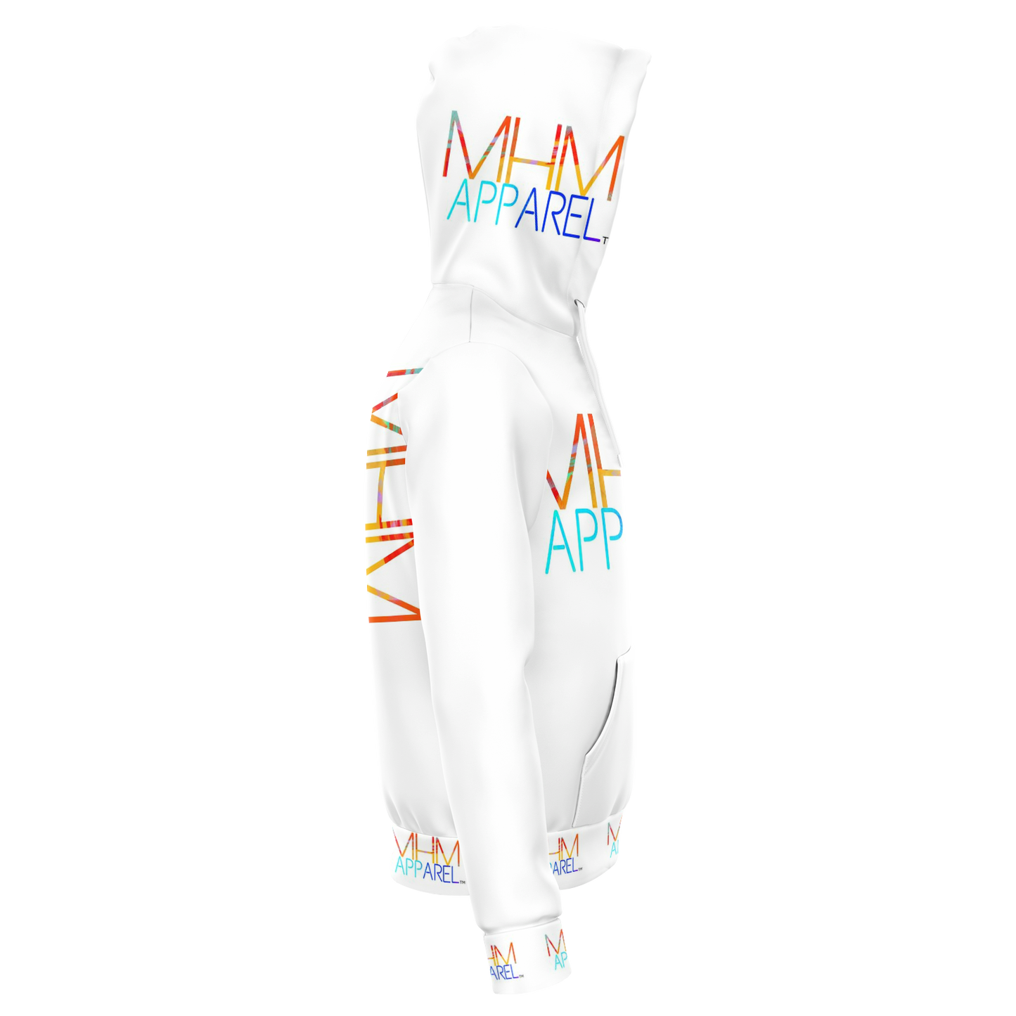 MHM Apparel White HooDie