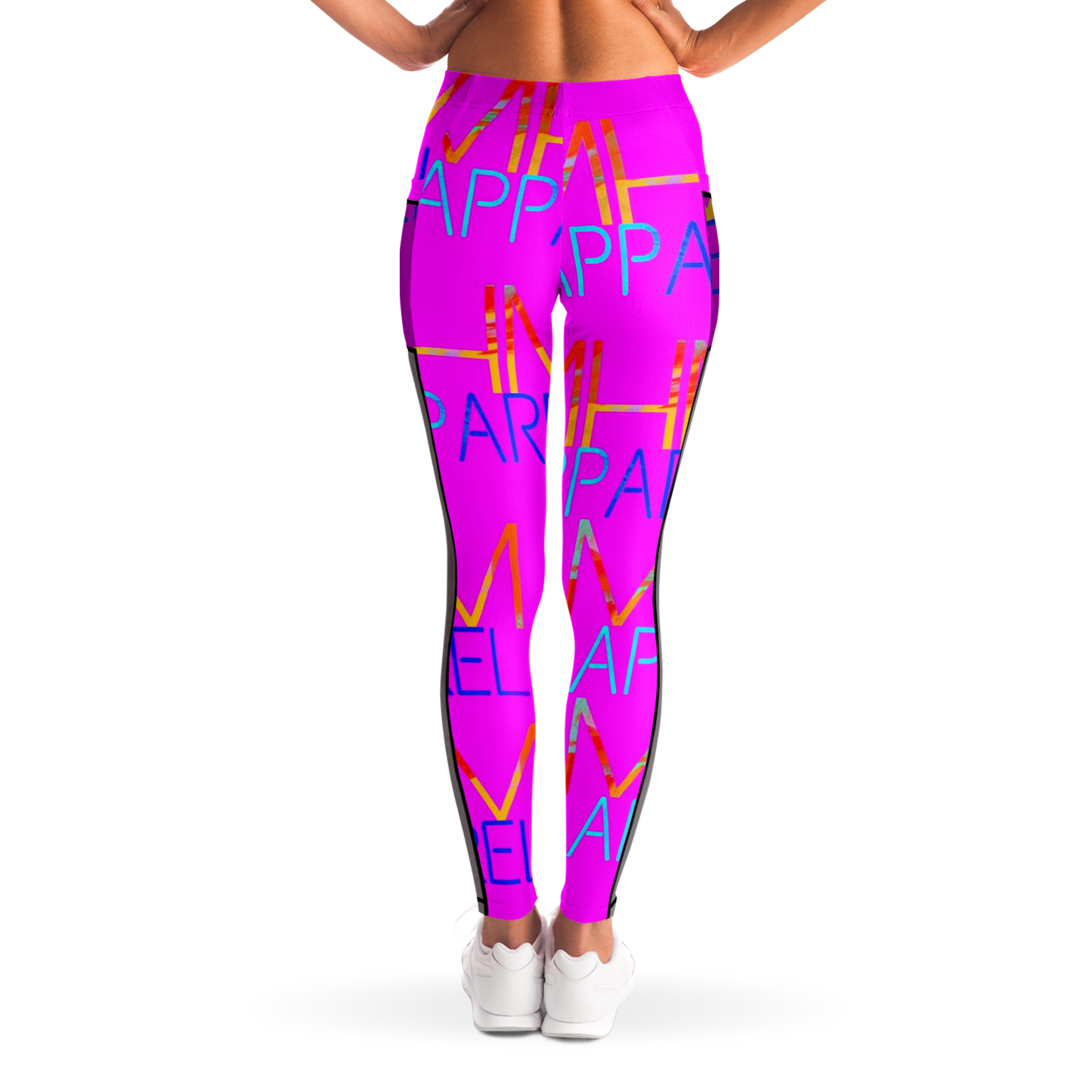 MHM Apparel Pink Rock Star Mesh Pocket Legging
