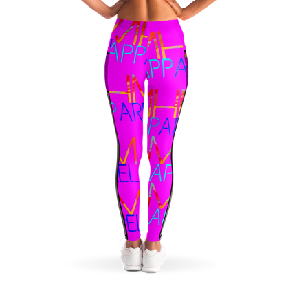 MHM Apparel Pink Rock Star Mesh Pocket Legging