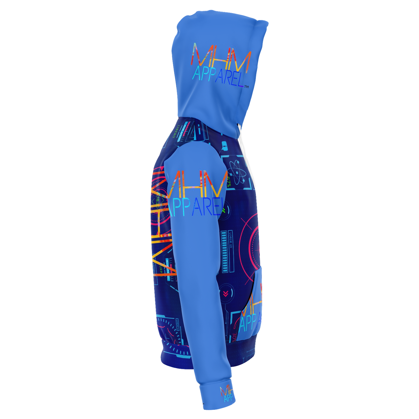 MHM Apparel Blue Tech HooDie