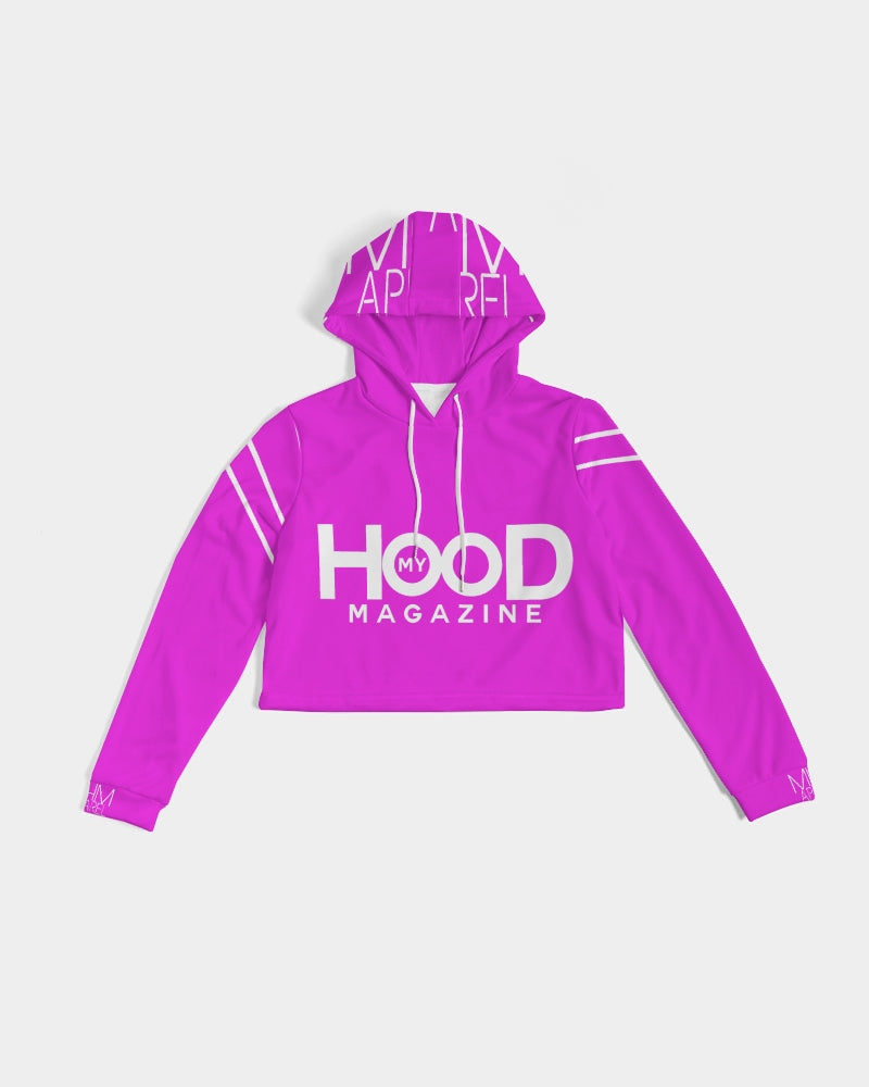 MHM Apparel Women's Pink Cropped Hoodie