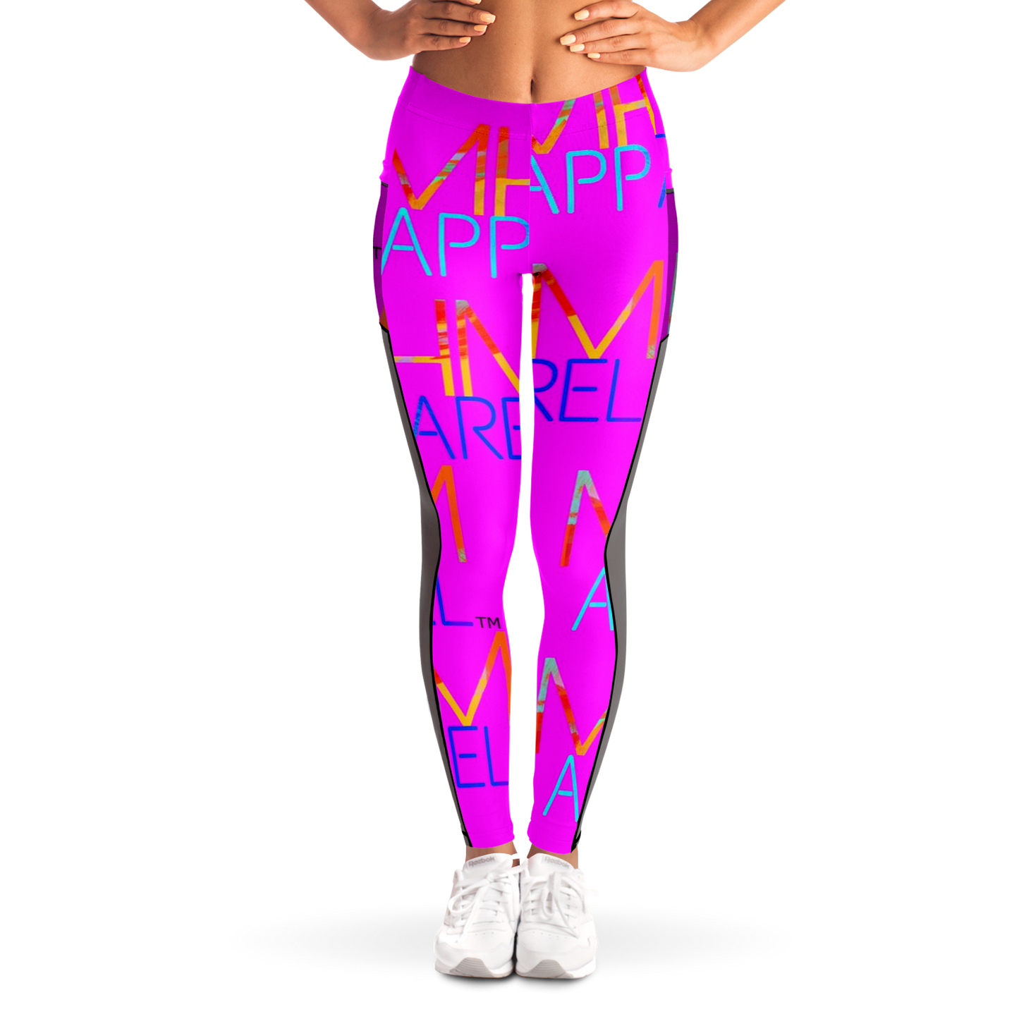 MHM Apparel Pink Rock Star Mesh Pocket Legging