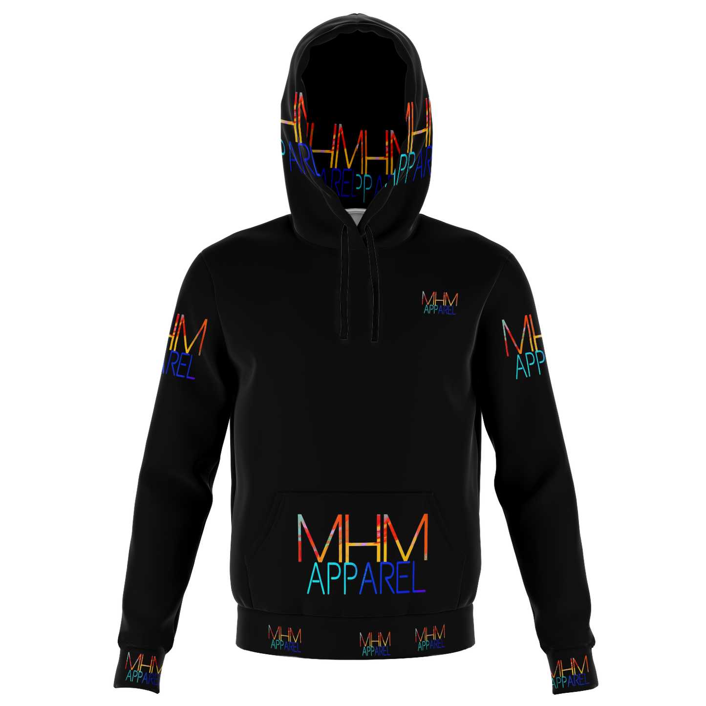 MHM APPAREL Adult Hoodie Black