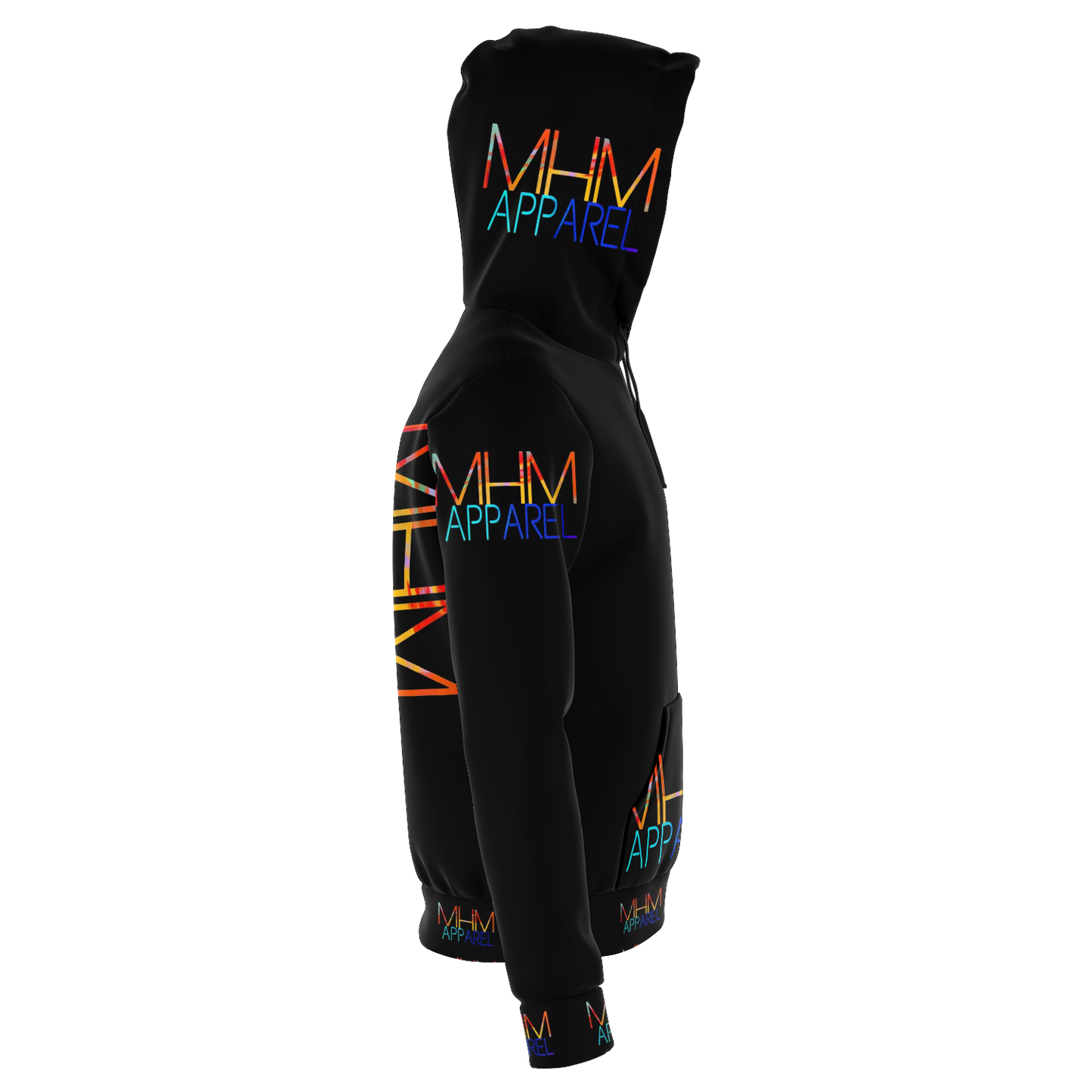 MHM APPAREL Adult Hoodie Black