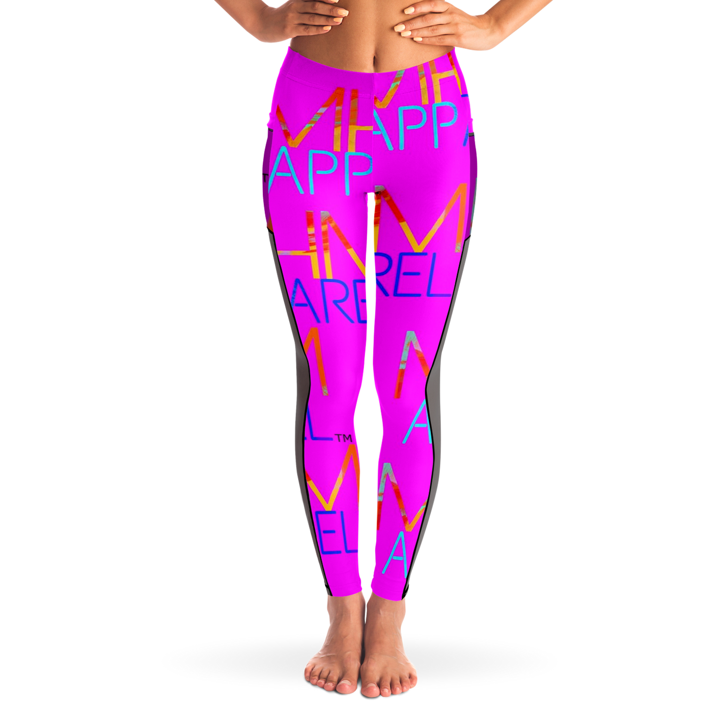 MHM Apparel Pink Rock Star Mesh Pocket Legging