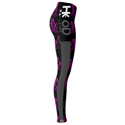 MHM APPAREL Pink & Black Leggings