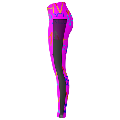 MHM Apparel Pink Rock Star Mesh Pocket Legging