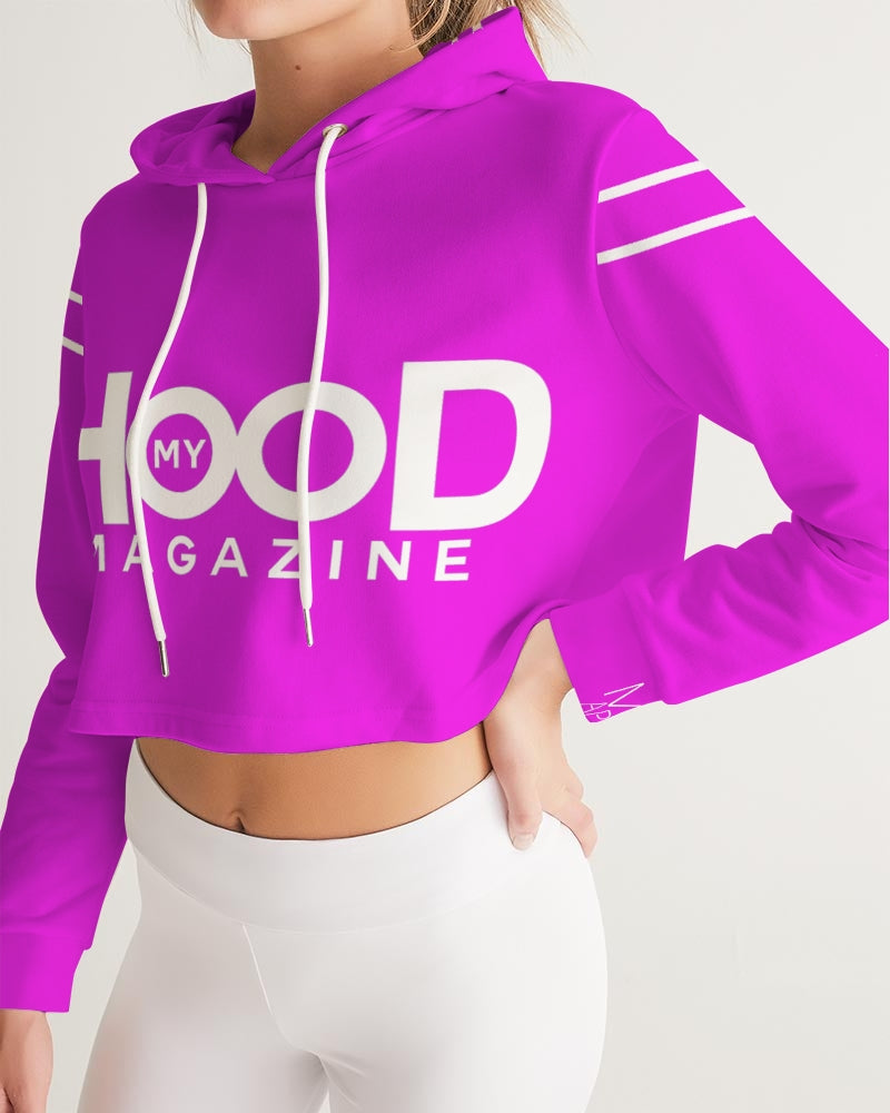 MHM Apparel Women's Pink Cropped Hoodie