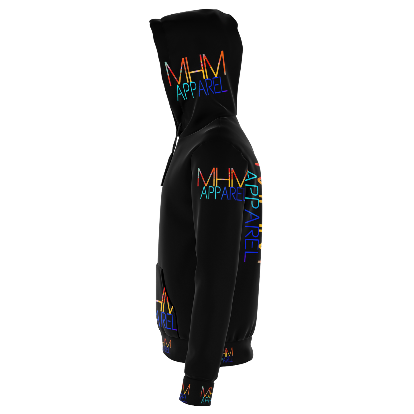 MHM APPAREL Adult Hoodie Black
