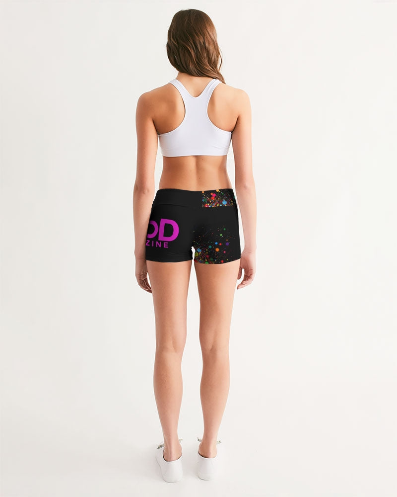 MHM OFFICIAL APPAREL Women's Mid-Rise Yoga Shorts