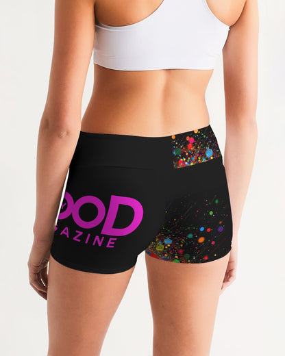 MHM OFFICIAL APPAREL Women's Mid-Rise Yoga Shorts
