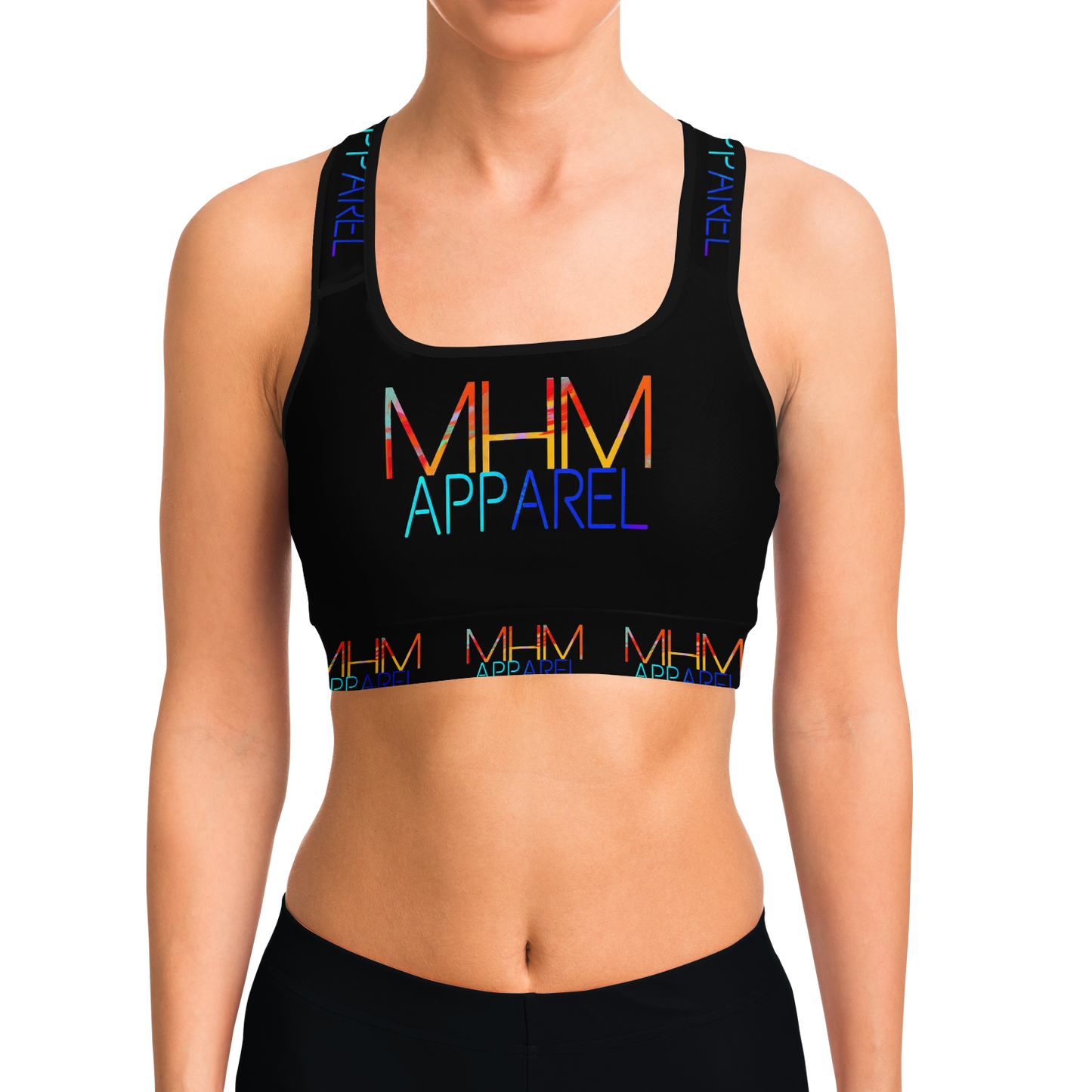 MHM Apparel Black Sports Bra