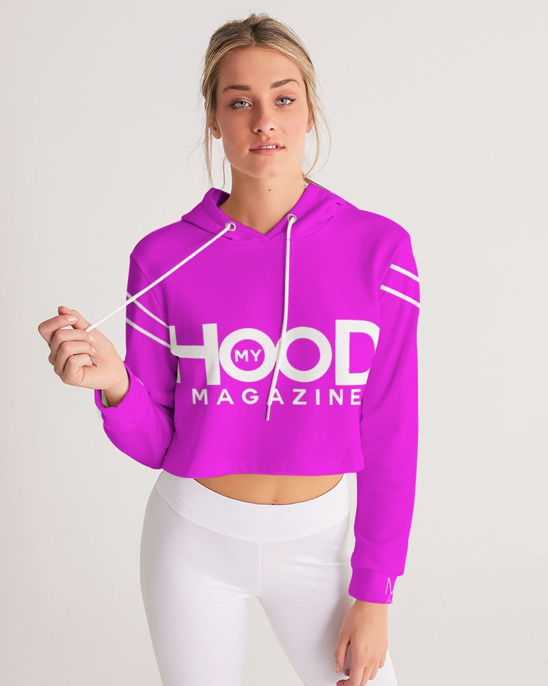 MHM Apparel Women's Pink Cropped Hoodie