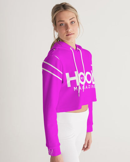 MHM Apparel Women's Pink Cropped Hoodie