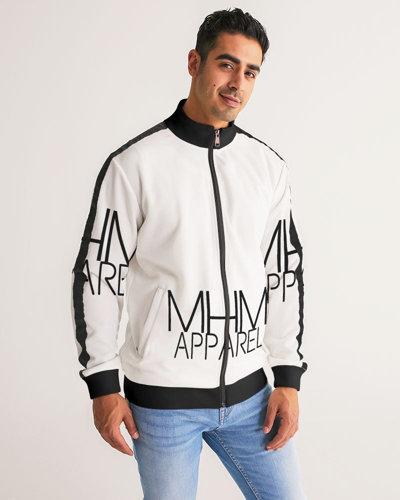 MHM APPAREL  Men's Stripe-Sleeve Fitted Jacket