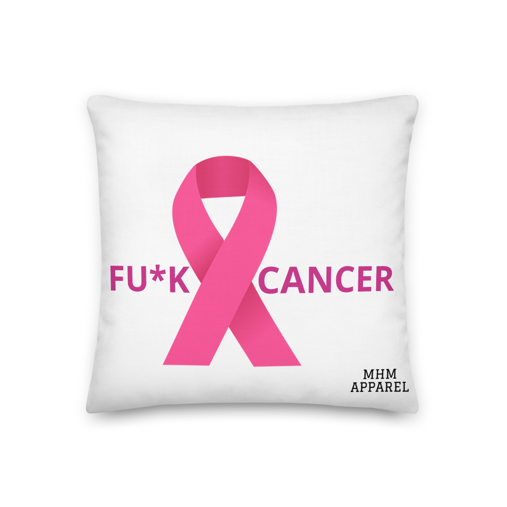 MHM Apparel FU*K Cancer Premium Pillow KB Edition
