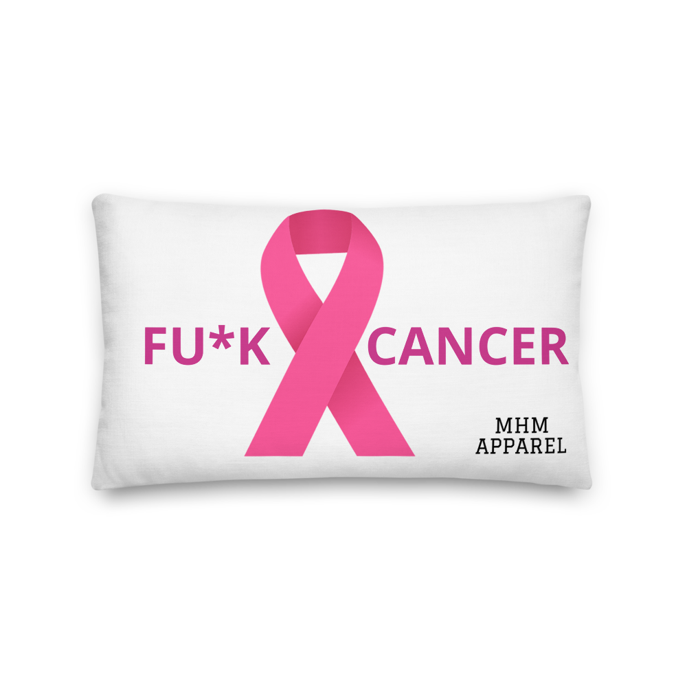 MHM Apparel FU*K Cancer Premium Pillow KB Edition