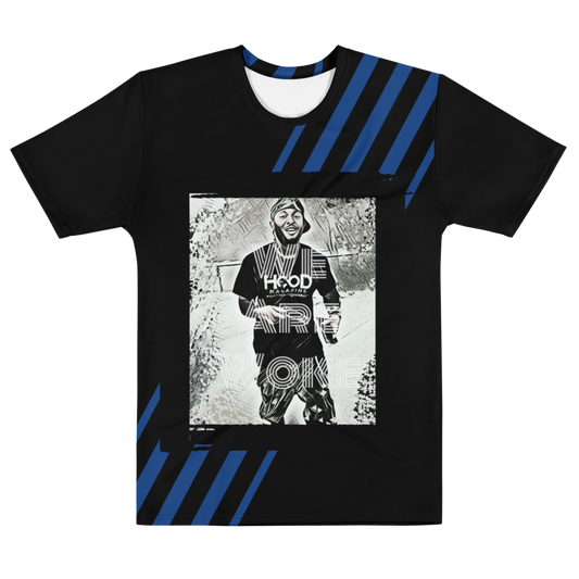 MHM Apparel We Are Woke Black & Blue Men's Tee