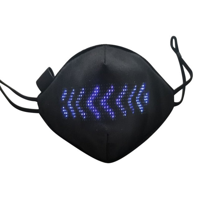 LED Luminous Mask Mobile Phone APP Edit Pattern Text